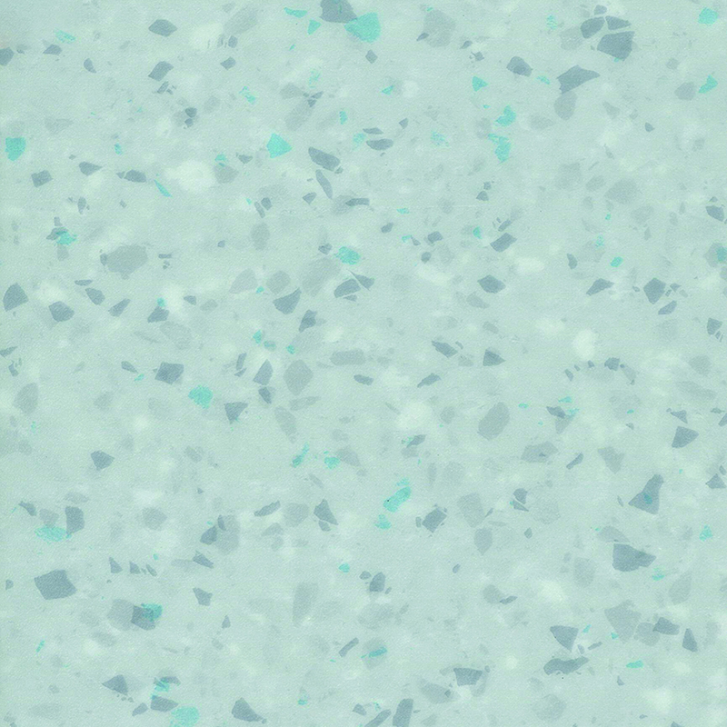 Smudsafvisende og lydabsorberende heterogene gulve