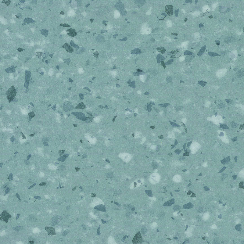 Smudsafvisende og lydabsorberende heterogene gulve