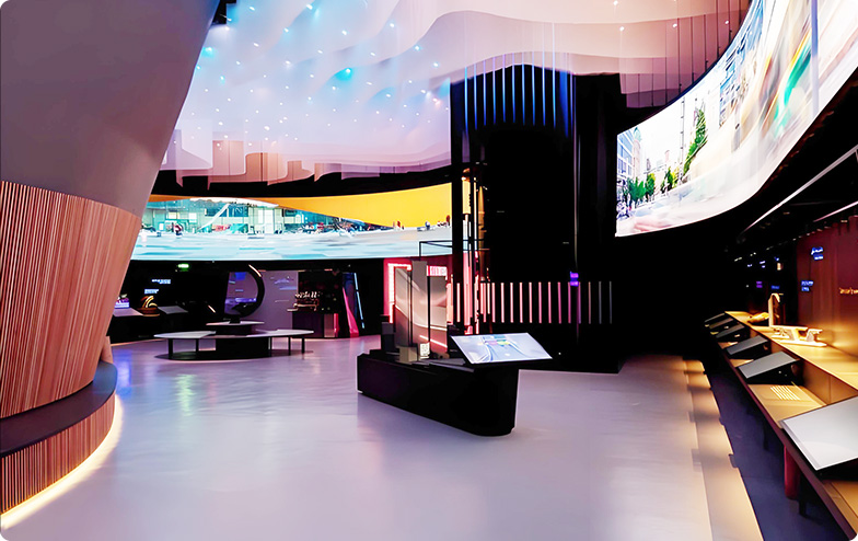 Pavilloner fra forskellige lande på verdensudstillingen